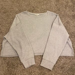 Z-Supply Waffle Cropped Long-Sleeve Top